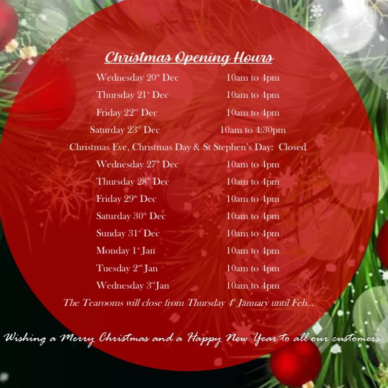 Christmas Opening Hours