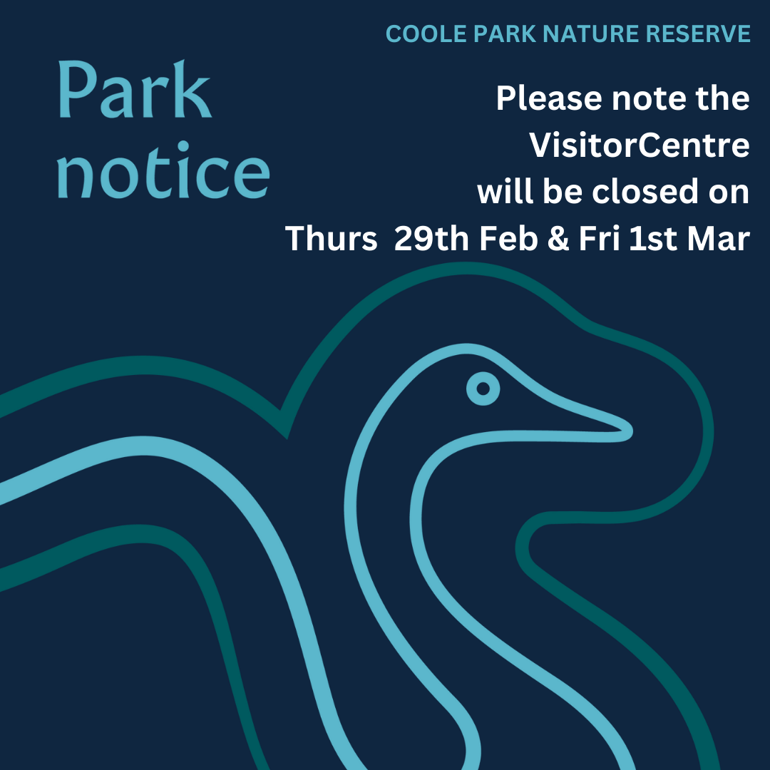 Park notice Visitor Centre closure notice Feb 29th & Mar 1st